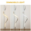 Modern Spiral Floor Lamp Dimmable Standing Lamp for Living Room Bedroom Office