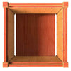 Camerina Garden Planter Wax Brown 50x50x50 Solid Wood Pine,Garden L1P3