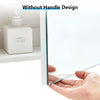 Bathroom Mirror Cabinet Multiple-Layer Height Adjustable Shelf cupboard Storage