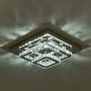 LED Crystal Chandelier Ceiling Light Round/Square Pendant Lamp Dining LivingRoom