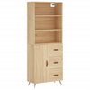 Tidyard Sideboard Buffet Cabinet Grey Sonoma 69.5x34x90 Engineered Wood B7O8