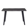 Dining Table Metal Legs Kichen Home Indoor Furniture Morden Brown Space Art New