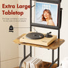 Smilesun Record Player Stand Vinyl Record Storage Turntable Stand 200 Albums