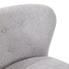 Button Back Tufted Armchair with Solid Wood Legs Accent Chair for Living Room