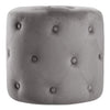 Chesterfield Buttoned Tufted Footstool Round Ottoman Pouffe Footrest Stool Large