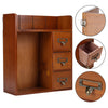 Vintage Wooden Small Cabinet Storage Box Desktop Organizer Unit Display Shelving