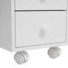 Beauty Salon Nail Art Tattoo Manicure Table Technician Station with Wheels Fan