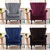 Fireside Armchair Chesterfield High Wing Back Chair Lounge Tub Queen Anne Sofa