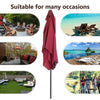 Rectangle Banana Garden Parasol 2x3M Umbrella Sun Shade Outdoor Patio Crank Tilt