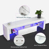 TV Stand 160cm Matt Gloss TV Unit Cabinet Sideboard With LED Light & Drawers