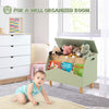 Kid Toy Storage Chest Bookcase Wooden Toy Box Flip-Top Storage Organizer Bins