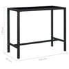 5 Piece Garden Bar Set with Cushions Poly Rattan Black vidaXL