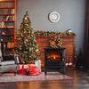 NEW Electric Fireplace Heater Black Stove w/ LED Flame Effect Freestanding