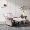Upholstered Bonded Leather Armchair Adjustable Sofa Recliner Chair with Footrest
