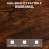Double Dresser with 8 Drawers Bedroom Storage Sleek & Spacious Design Brown