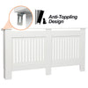 Small Medium Large Radiator Cover Vertical Slatted Grill Wooden Heating Cabinet