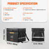 Fireproof Document Box 2000℉ w/ Lock File Storage Waterproof Document Bag