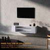Floating TV Unit Cabinet Wall Mounted TV Stand Wall Shelving Entertainment Unit