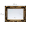 La Belle Ornate Shabby Chic Vintage Large French Wall Mirror Gold 118cm x 87cm