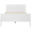 Double Wooden Bed Frame with Headboard and Footboard Solid Pine Wood Kids Bed