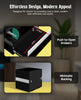 LED Bedside Table Cabinet 2 Drawers High Gloss Front Nightstand Storage Unit UK