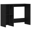 Black Oak Desk - 102.5x35x75 cm Made from Engineered Wood