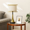 Farmhouse Table Lamp 3-Way Dimmable Nightstand Bedside Lamp Heavy Duty Iron Base