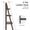 Foldable Plant Stand Wooden Ladder Shelf A Frame Display Shelf Flower Pot Holder