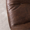 Faux Distressed Brown Leather Armchair Occasional Lounge Accent Chair Tub Sofa