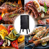 Outdoors Charcoal Barbeque Vertical Charcoal Smoker-Black