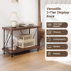 Costway 2-Tier Multipurpose Display Rack Industrial Storage Shelving Unit