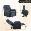 Electric Riser Recliner Armchair Heated Vibration Massage Sofa Arm Chair 2 Style