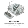 Mini Dishwasher Free-Standing 2 Place Setting Table top 860 W EEC A Timer White