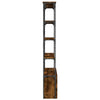 Bookcase Smoked Oak 100x26x180 Engineered Wood and Metal T7O9