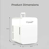 10L Mini Fridge Table Top Electric Cooler Portable Bedroom Ice Box Office Car UK