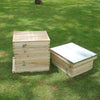 2 Tier Langstroth Beehive Box Beekeeping Honey Wooden Bee Hive Beekeeper Tool