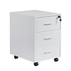 Mobile 3 Drawer Filing Cabinets Printer Stand Pedestal Lockable Office Cabinet