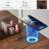Dressing Table Vanity Set Makeup Stool 3-Drawer Chest Storage LED Light-Coffee