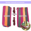 Cotton Hammock with Steel Stand 2 Person Swing Chair Bed Outdoor Garden Camping