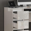 High Gloss 6 Drawers Dressing Table White Study Home Office Makeup Computer Desk
