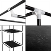 Practical Fabric Canvas Wardrobe Clothes Storage Cupboard Hanging Rail Shelving