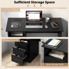 Home Office Desk Computer Workstation Laptop Desk w/ Power Outlet