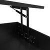 Coffee Table with Storage Lift Top Up & LED Lights Matte Black for Living Room
