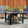4-in-1 Outdoor Fire Pit BBQ Grill，Garden Table,Patio Heater Stove Brazier Burner