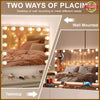 Make up Hollywood Mirror 3 Color Dimmable Lights Mirror 14 LED Bulbs 50cm*40cm