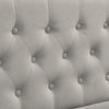 Upholstered Bed Ottoman Bed Frame Grey Fabric 5 FT King Bed Frame With Storage