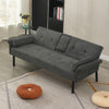 3 Seater Click Clack Sofa Bed Recliner Settee Couch Sofabed with Bloster Pillows