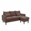 Luxury 3 Seater Corner Sofa Armchair Settee Couch with Footstool Living Room