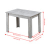 Modern 110/75cm Wooden Dining Table for Dining Room Kitchen for 2-6 People