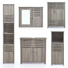 Grey Bathroom Under Sink Cabinet Basin Storage Cupboard Vanity Unit Furniture